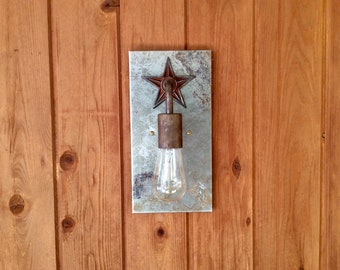 Steel Light Sconce / The Lone Star