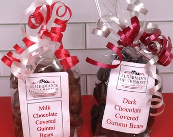 Milk or Dark Chocolate Covered Gummi Bears