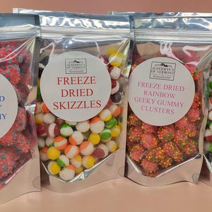 Freeze Dried Candy Full Size Sampler Pack Pick 4 Flavors