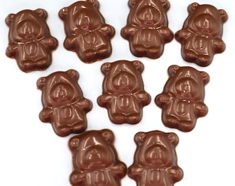 1/2 LB Chocolate Individually Wrapped Teddy Bears 8 oz