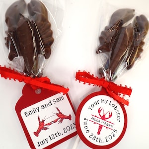 12 Chocolate Lobster Maine Lollipop