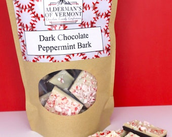 Dark or Milk Chocolate Christmas Holiday Peppermint Bark