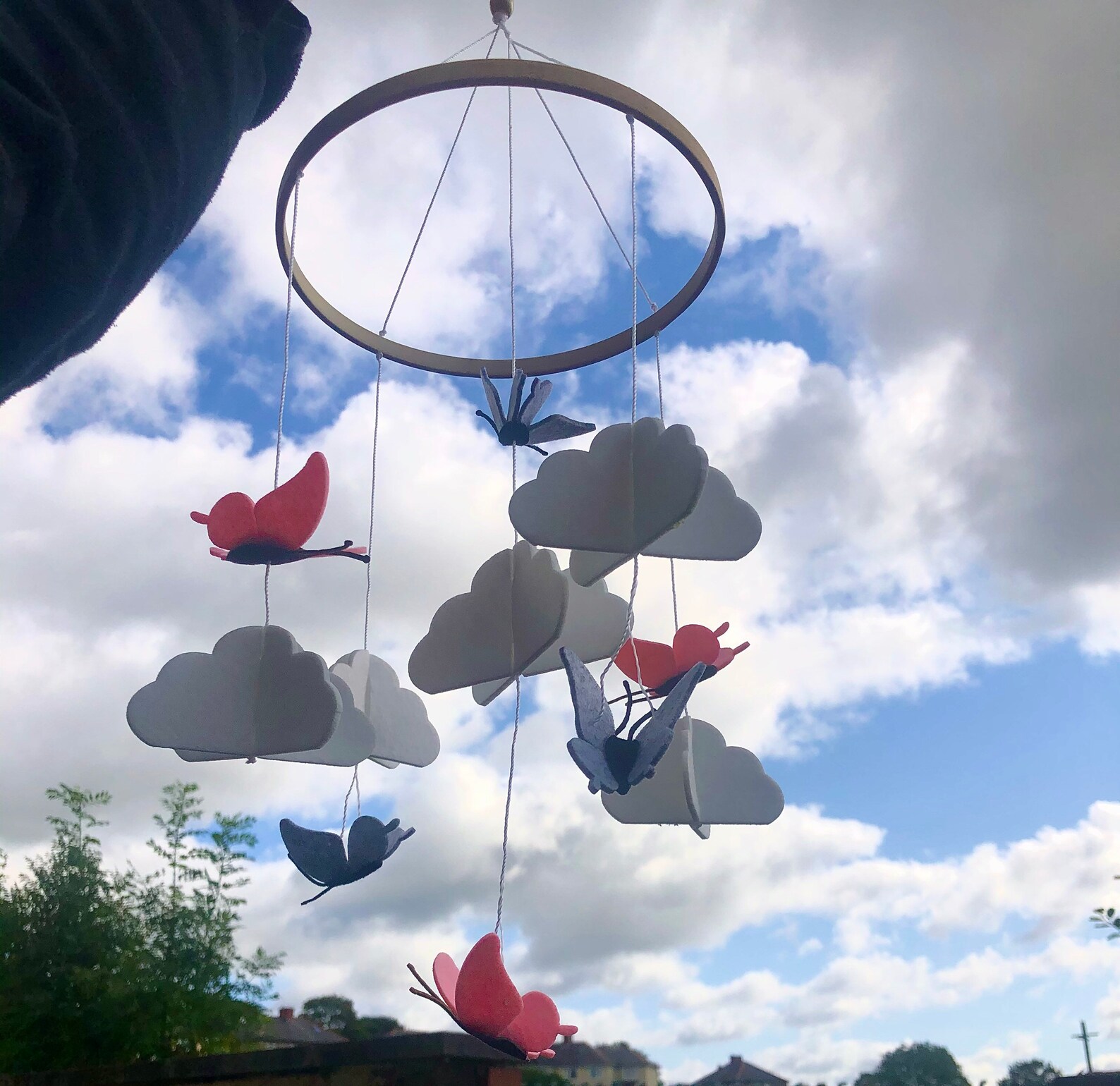 Handmade butterfly crib mobile Etsy