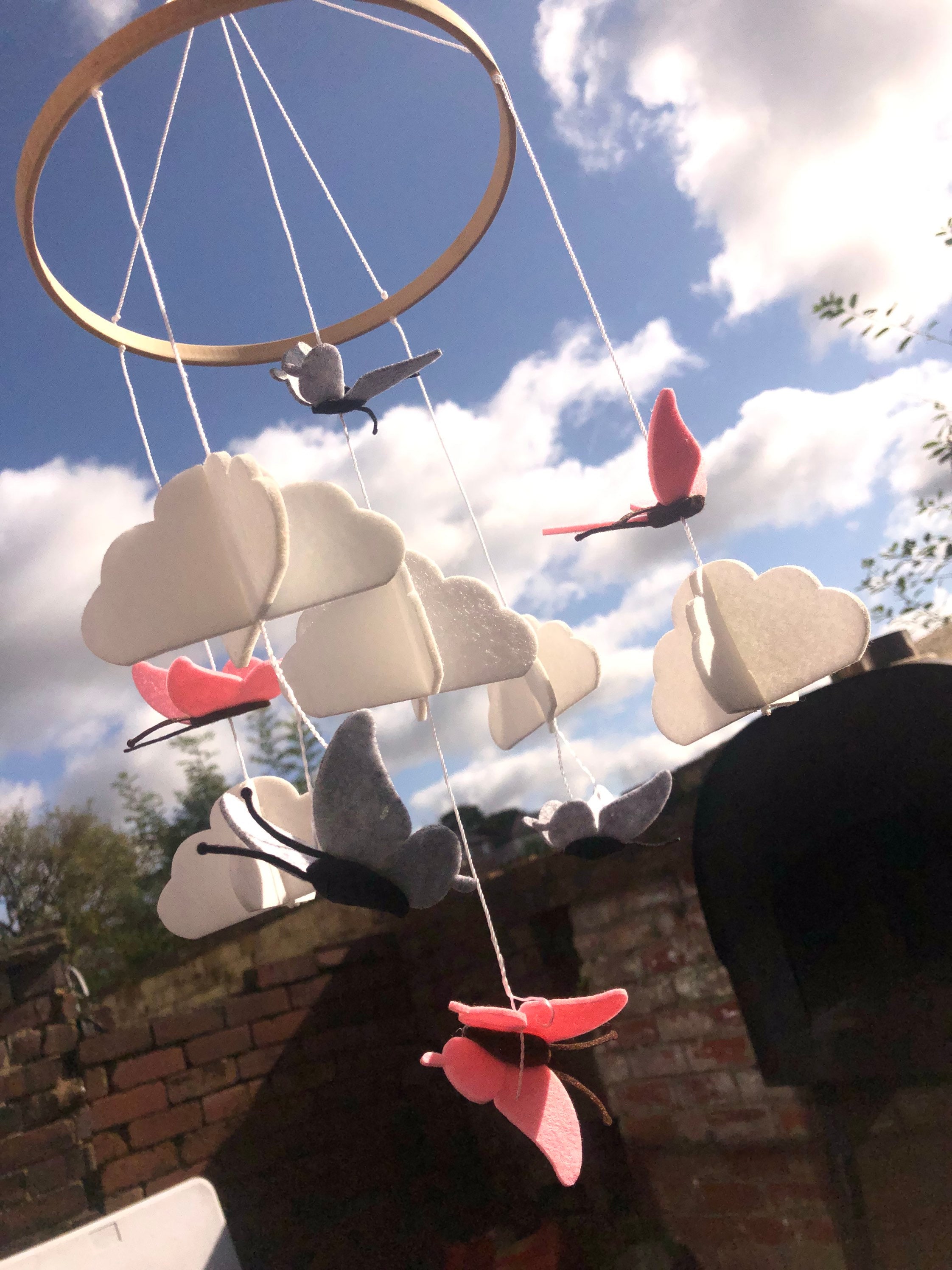 butterfly crib mobile