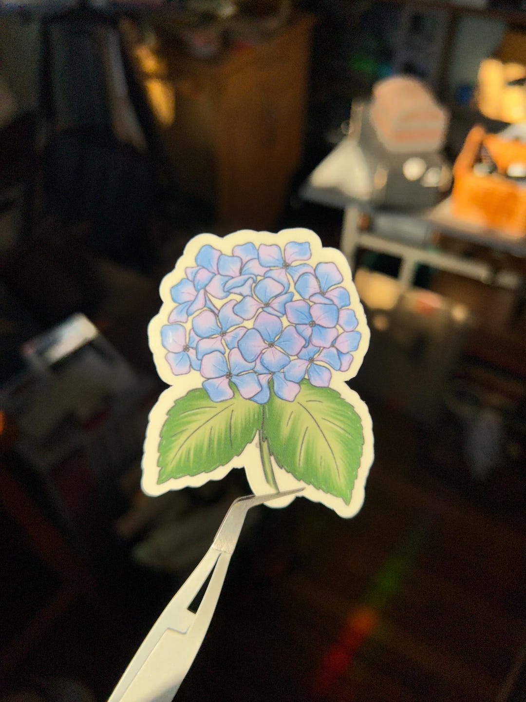 Hydrangea Sticker Hydrangea Sticker | Floral Sticker | Garden Plant Gift - Etsy