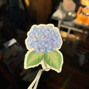 Adesivo ortensia / Adesivo floreale / Regalo pianta da giardino