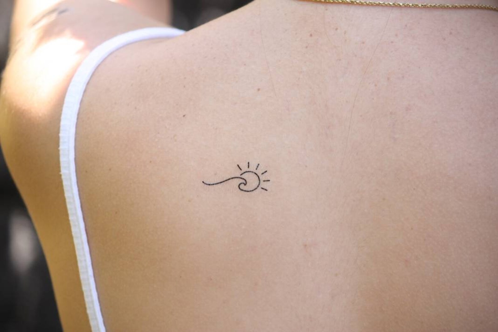 Sonne und Welle Temporäres Tattoo Etsy.de