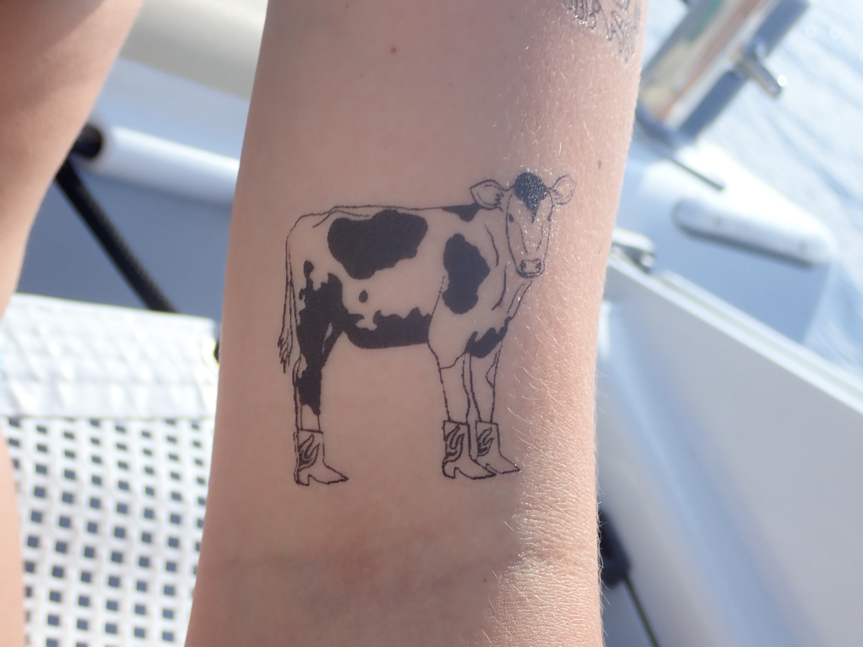 Cow Tattoo - Etsy Cow Tattoo - Etsy