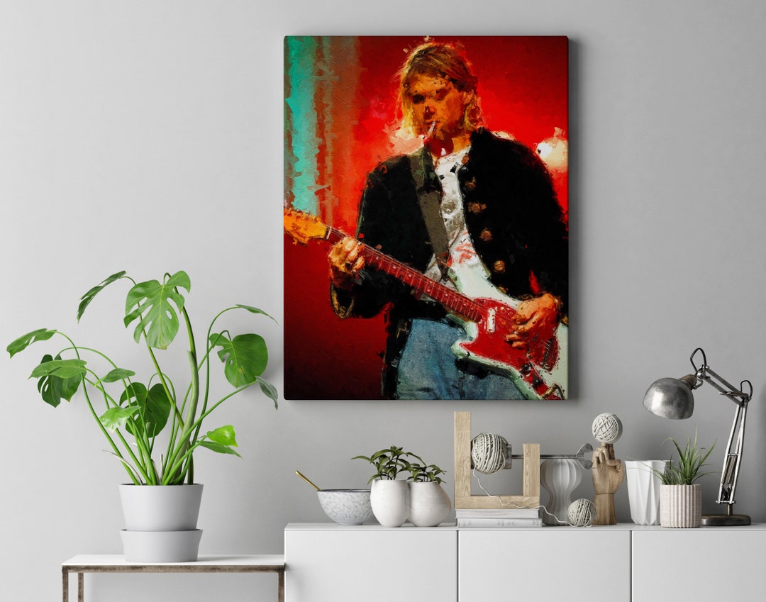 Icons Canvas Print | Kurt Cobain Nirvana | Wall Art - Etsy UK