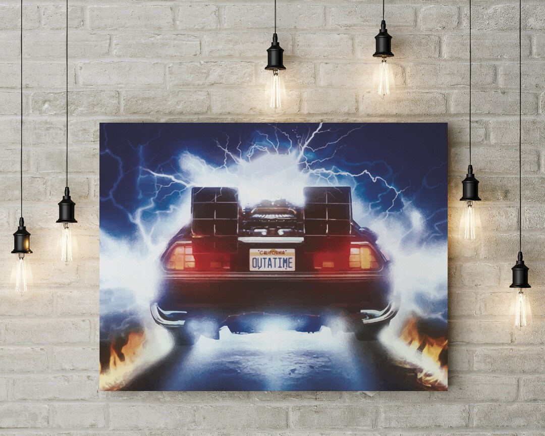 Art Canvas Print Back to the Future Wall Art Etsy UK