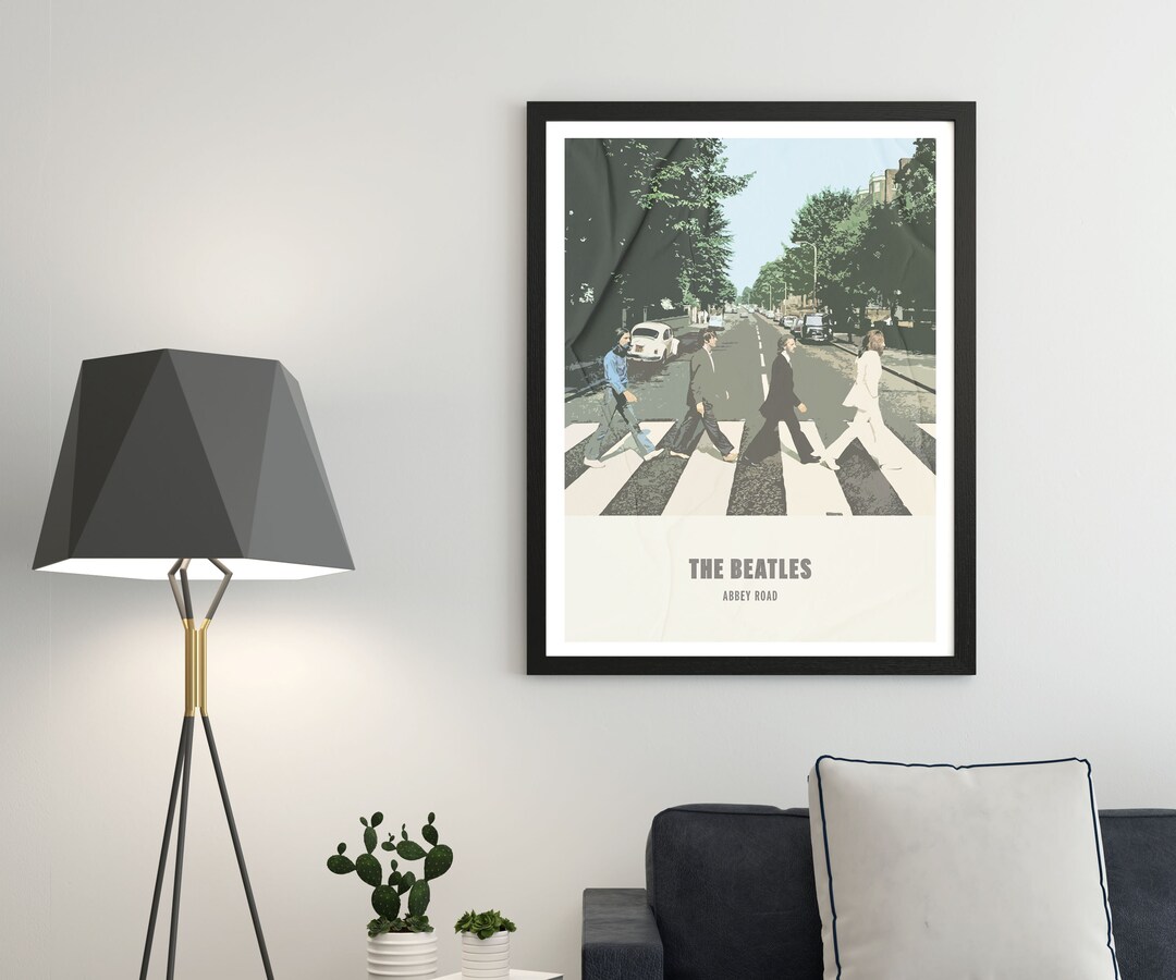 The Beatles Abbey Road Framed Print - 30x40cm (12x16") Collector Edition With Sturdy Frame, Official Licensed