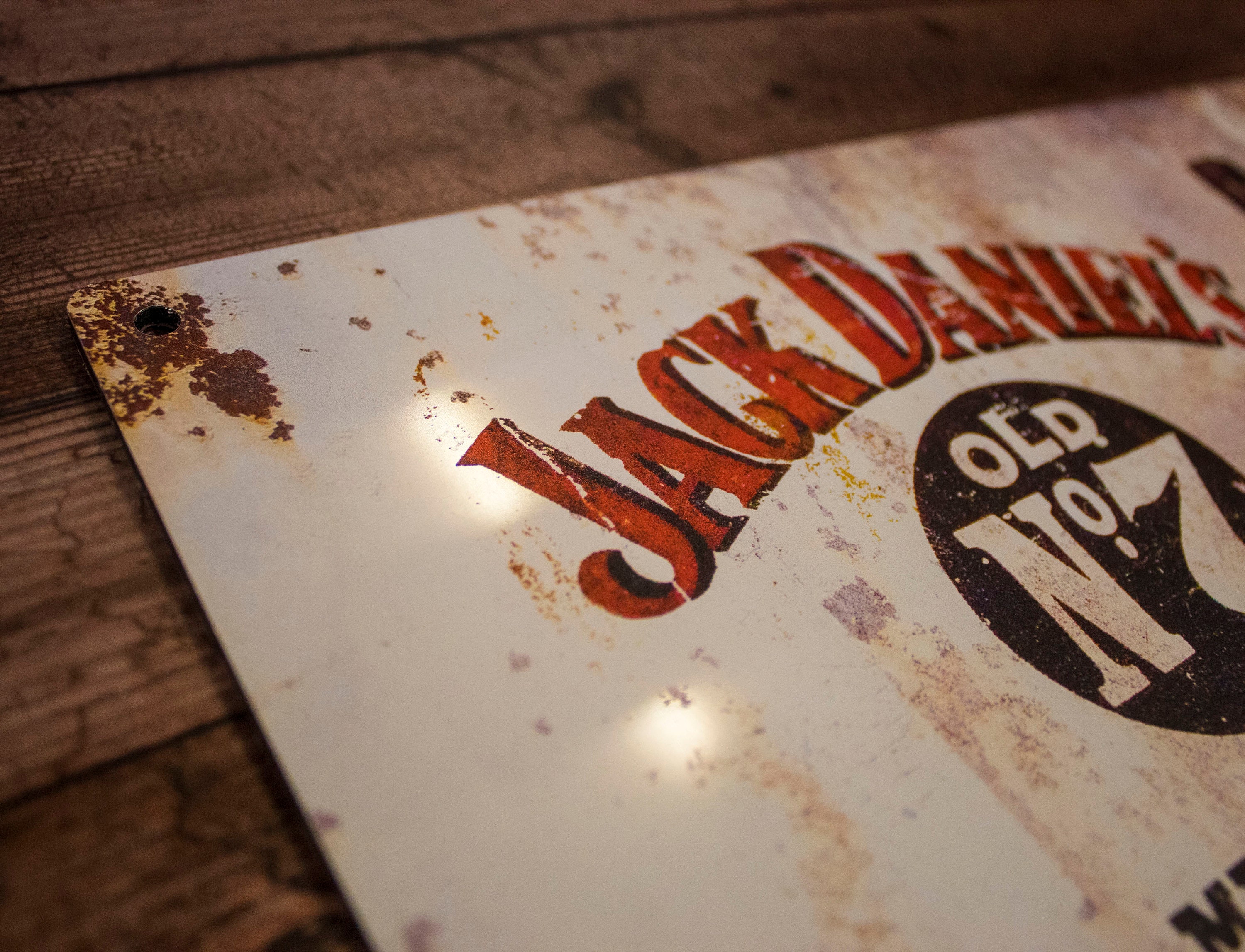Jack Daniels Whiskey Metal Sign: Retro Rusted Effect Bar Decor - Etsy