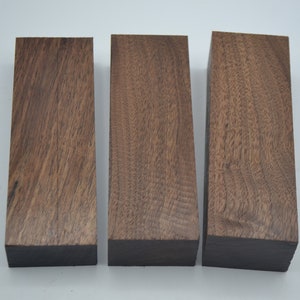Stabilized Black Walnut Knife Handle Blocks - 2&quot; x 6&quot; with 1&quot;, 1-1/4&quot;, and 1-1/2&quot; Thicknesses Available