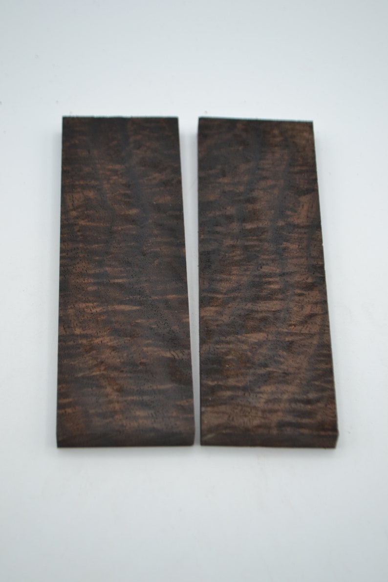 Stabilized Figured Claro Black Walnut Knife Scales Etsy