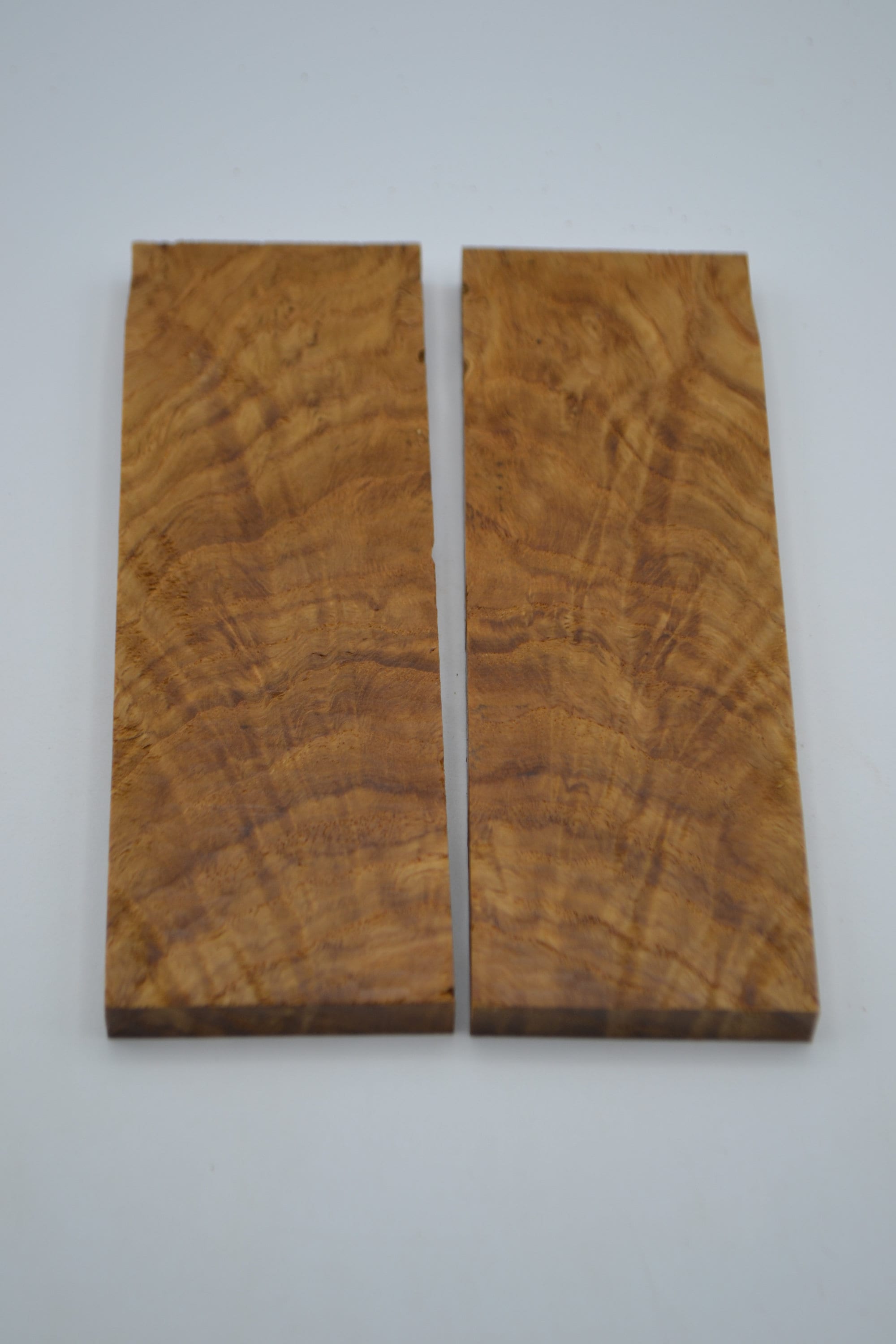 Stabilized Figured White Oak Knife Scales Bookmatched Etsy