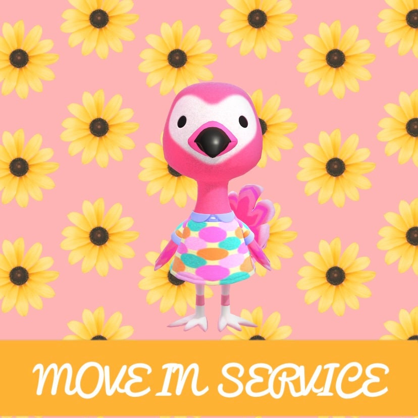 Villager Move In Flora ACNH Etsy
