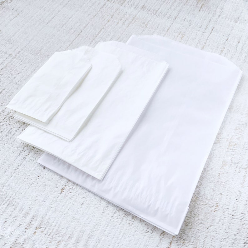 Glassine Bags Assorted Sizes Clear Wax Bag Variety Pack Etsy