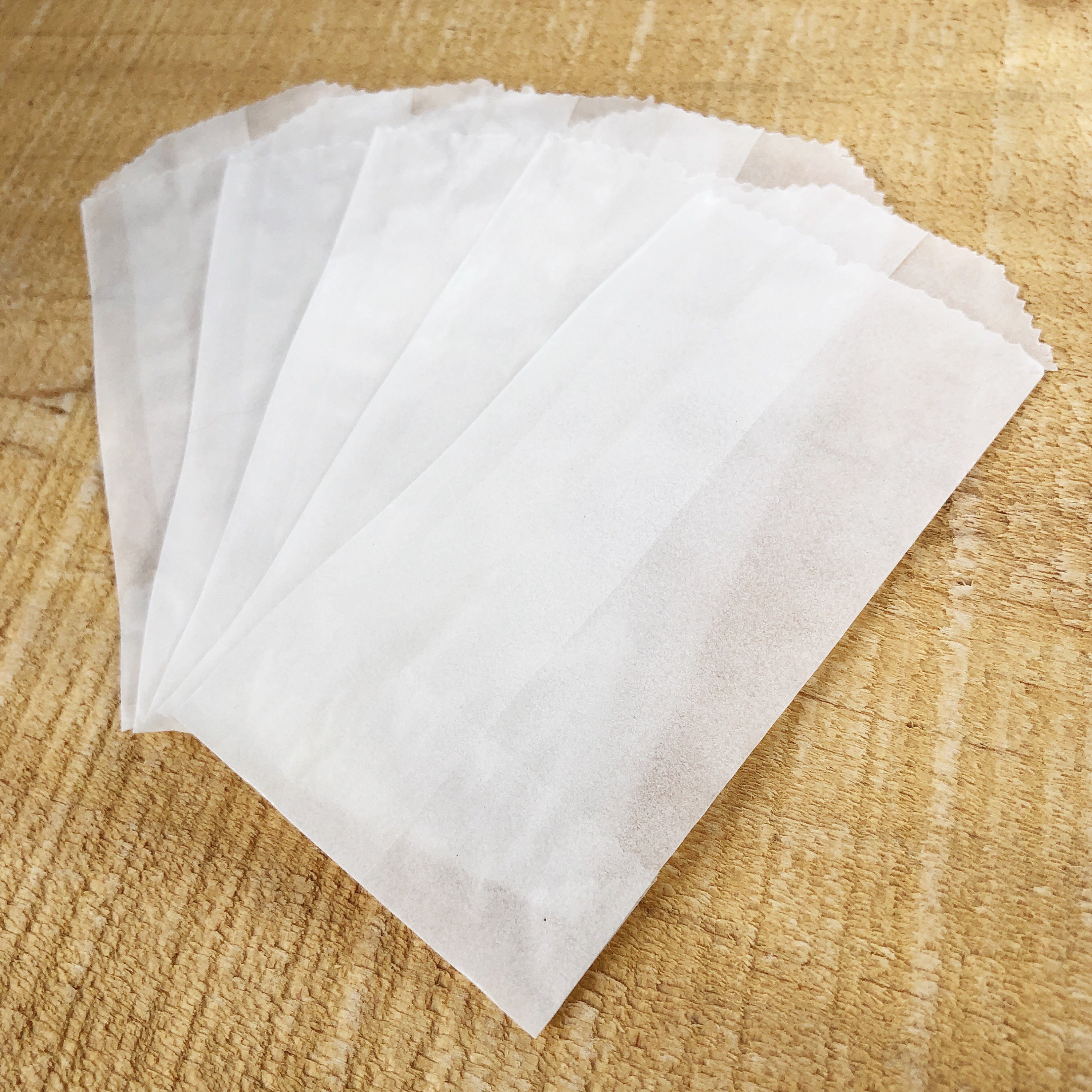 Tiny Glassine Bags 2 X 3.5 Inches Xsmall Flat White Bag Etsy Canada