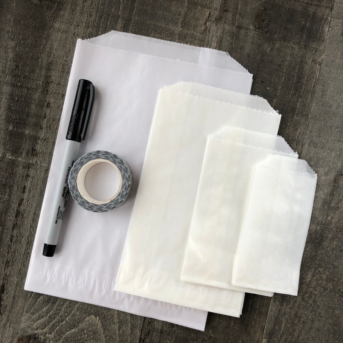 Glassine Bags Assorted Sizes Clear Wax Bag Variety Pack Etsy
