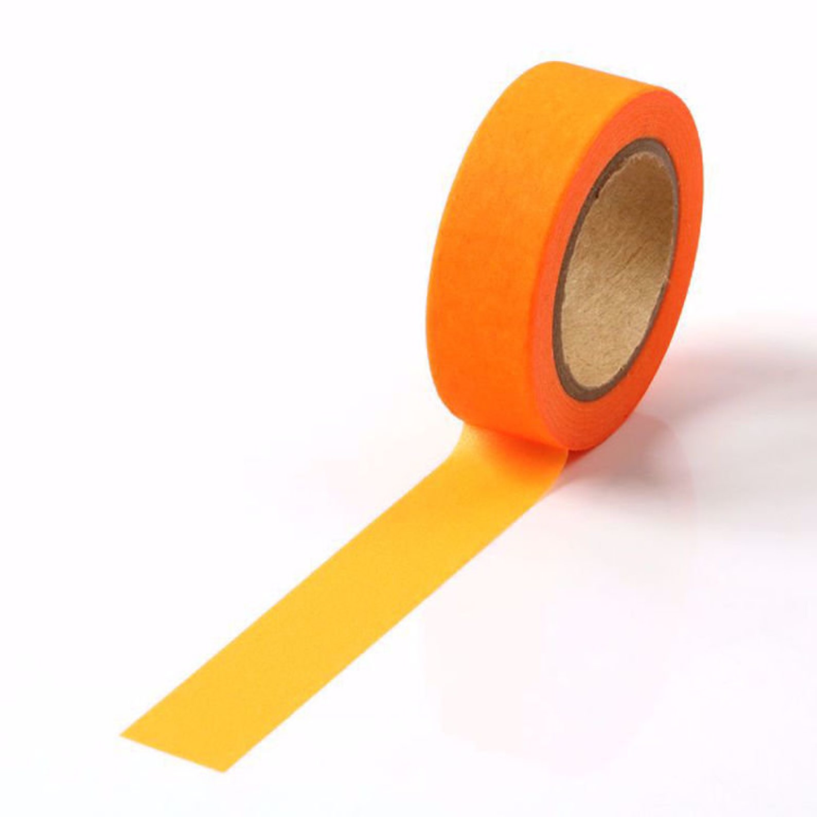 Neon Danger Orange Washi Tape 15mm x 10m roll Caution Etsy