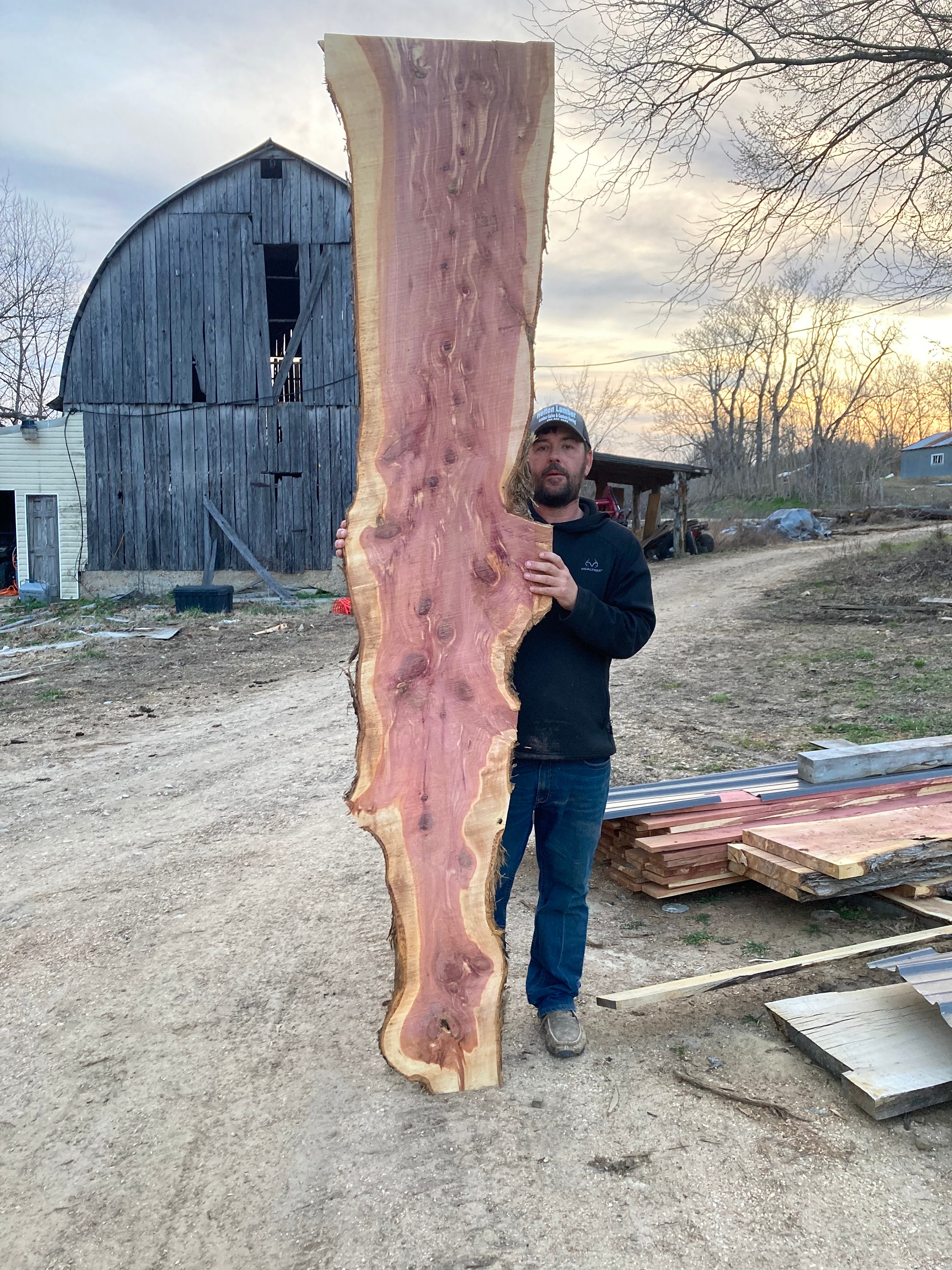 Live Edge Cedar Slab Etsy