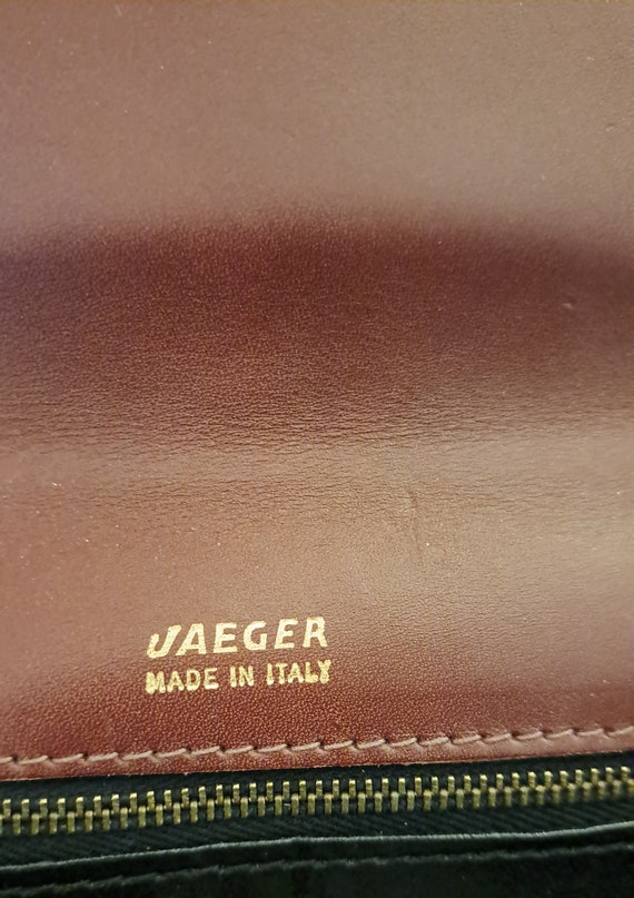 Vintage Jaeger,Chestnut Brown,Italian Leather Clu… - image 3