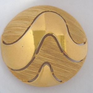 Large, Signed, Trifari Crown, Gold Tone Brooch