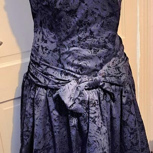 Vintage Black,Lined  C&A Puffball/ Balloon Dress Size 12