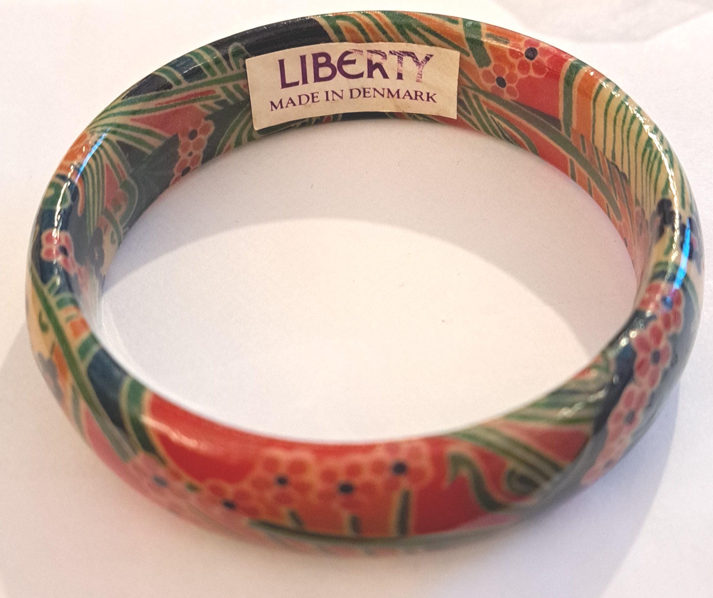 Liberty Bangle 203Jewelry フェザーモチーフ Vintage Liberty of London ,lucite Bracelet/bangle - Etsy Denmark