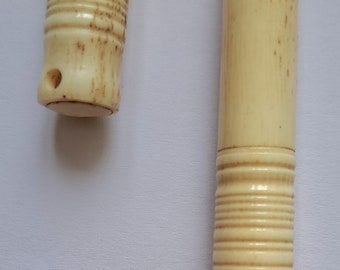 Victorian, Carved Bone, French Stanhope, Needle Case.
