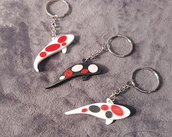 Carpa Koi - Llavero - Pescado - Minimalista - 3D - Hecho a mano