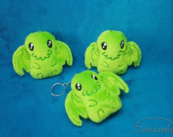 Cthulhu - Lindo - Mítico - Encanto - Llavero - ITH Plushie - Hecho a mano