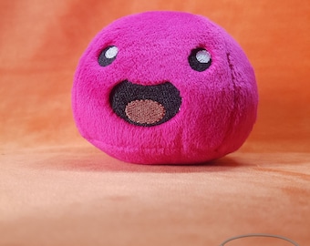 Rosa - Inspirado en SLIME RANCHER - Peluche - Esponjoso - Juego - Hecho a mano