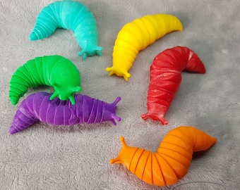 Snail Slug - Juguete antiestrés Fidget Flexi - Figuras - 3D S HandMade