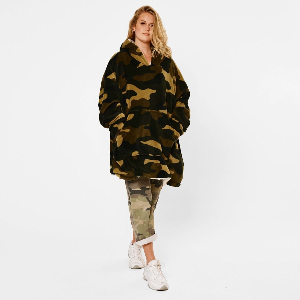 OVERSIZED BLANKET HOODIE Uk. Reversible Sienna Ultra Plush Etsy UK