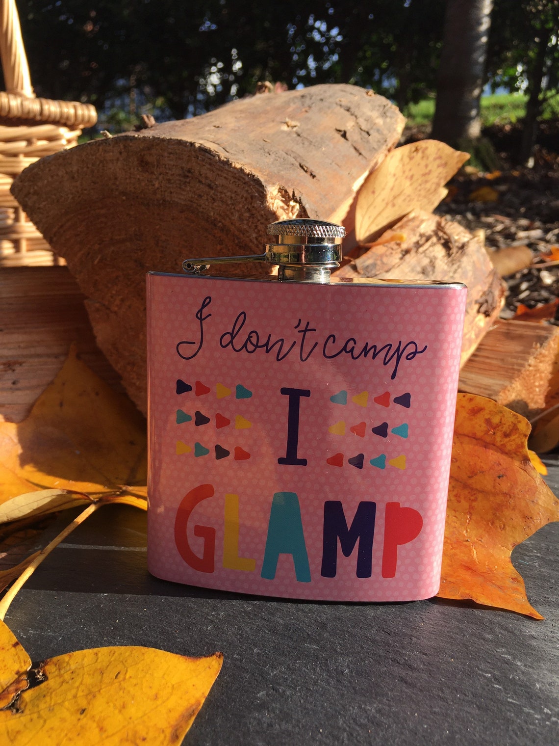 Glamping Hip Flask Festival Gift Hen Party Etsy