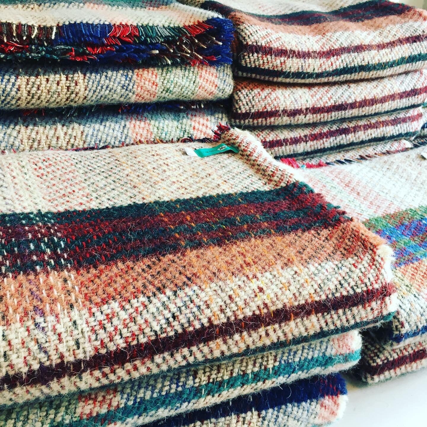 Recycled Wool Large Check Blanket Throw / Picnic Blanket / Etsy UK