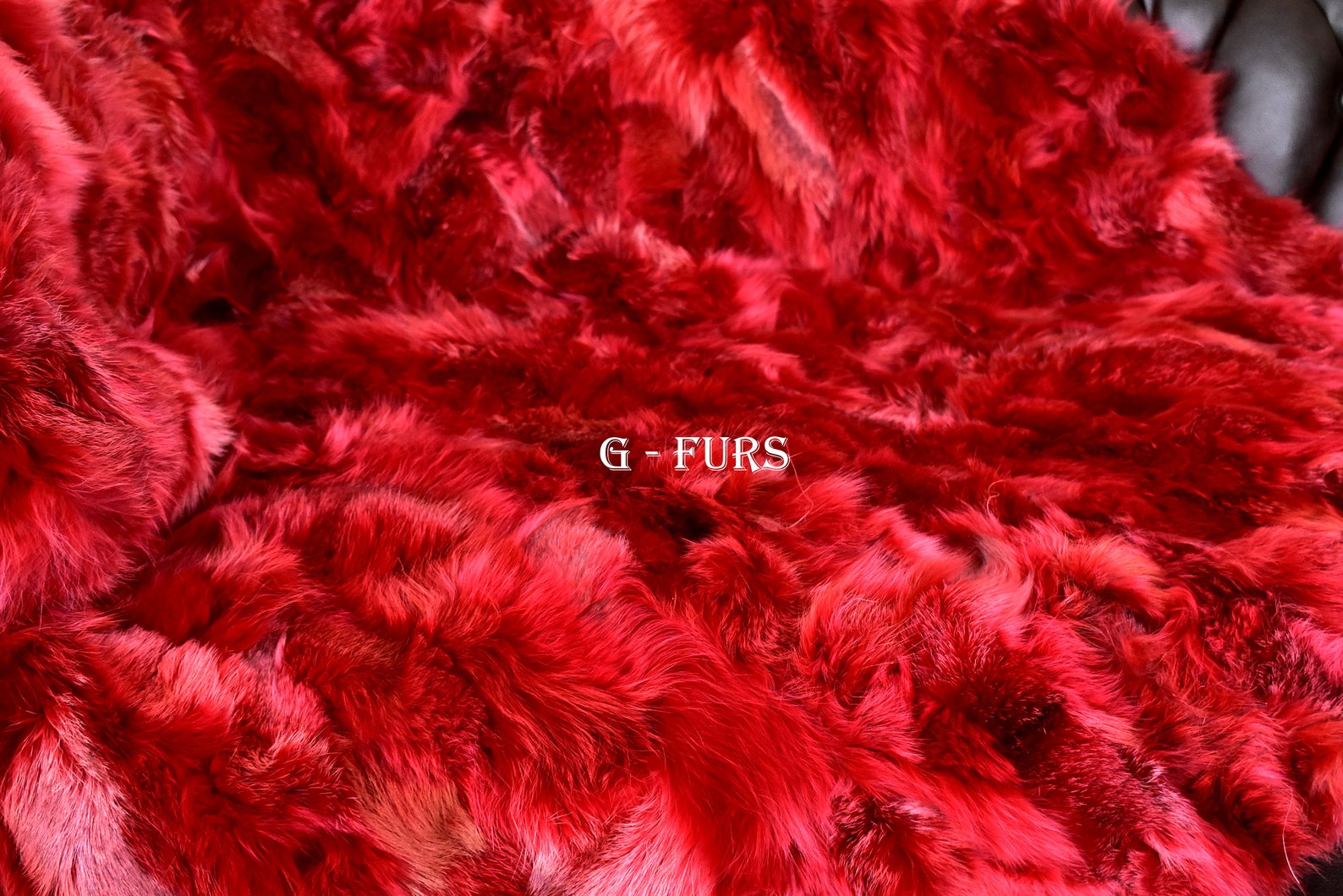 Luxury Real Red Fur Fox Throw Blanket Etsy