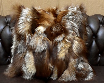 real fur pillow