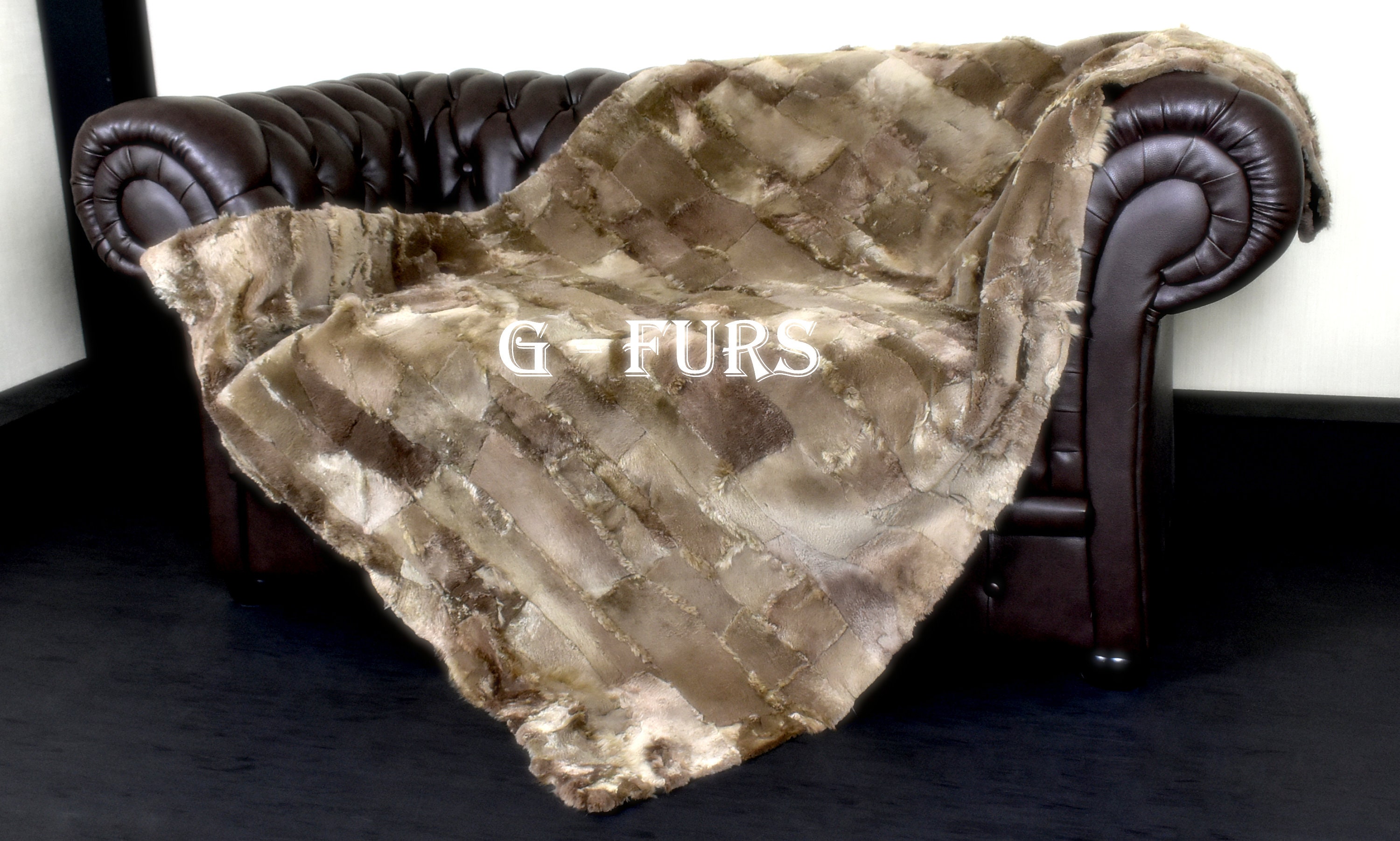 Luxury Real Beaver Fur Blanket Etsy