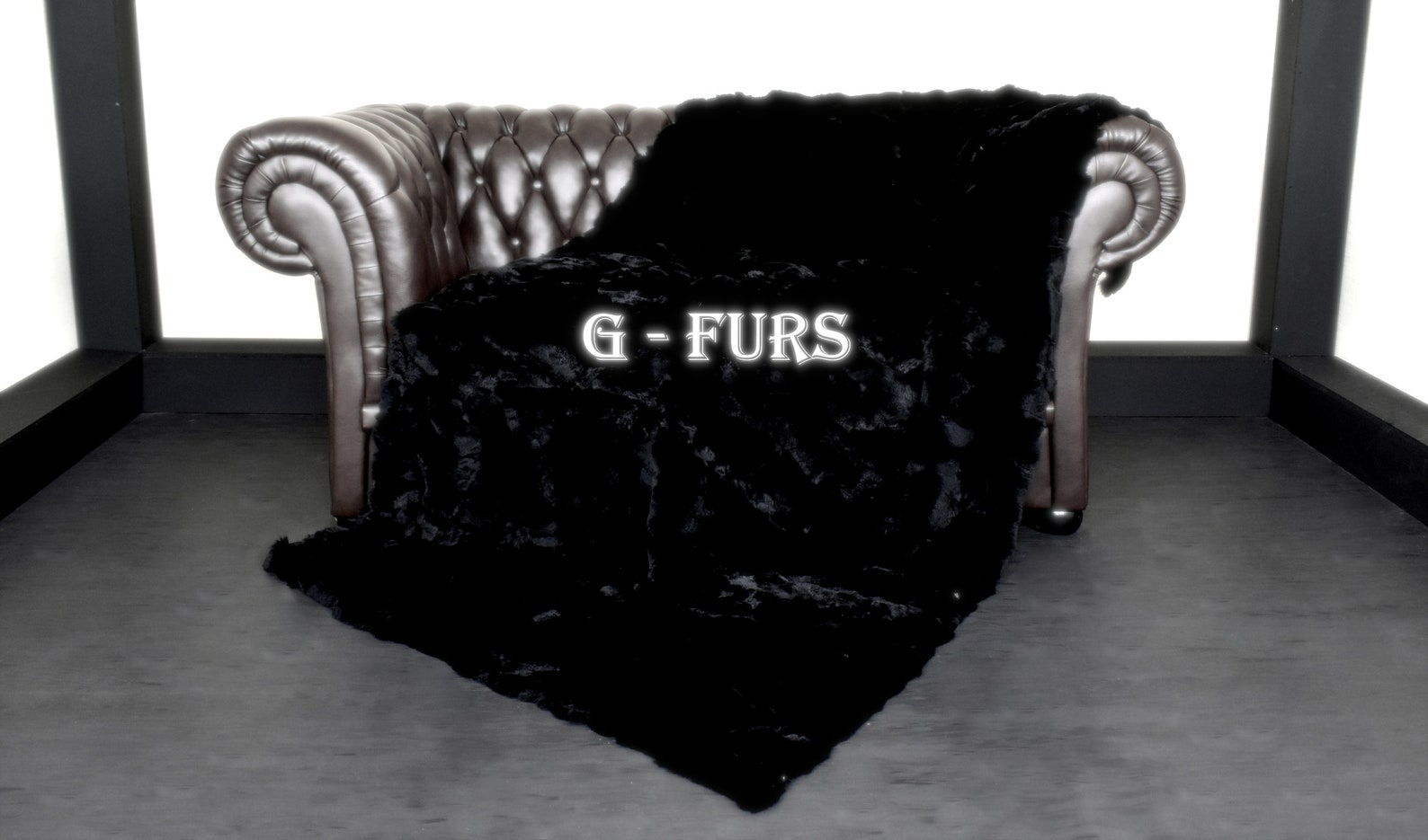 Luxury Double Sided Fur Blanket Real Matilda Fur Fox /black Etsy