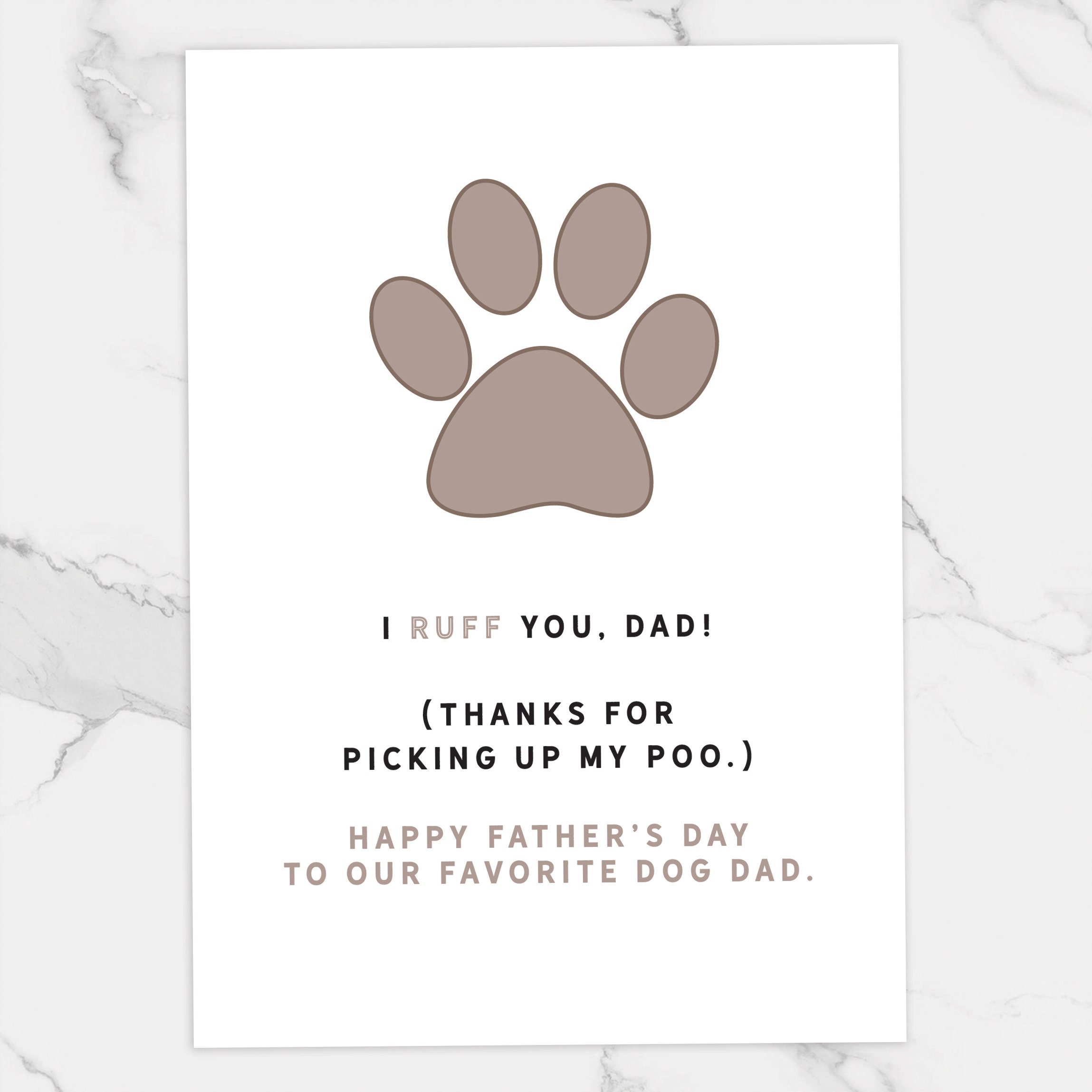 Doggy Dad | Greeting Card Doggy Dad | Greeting Card