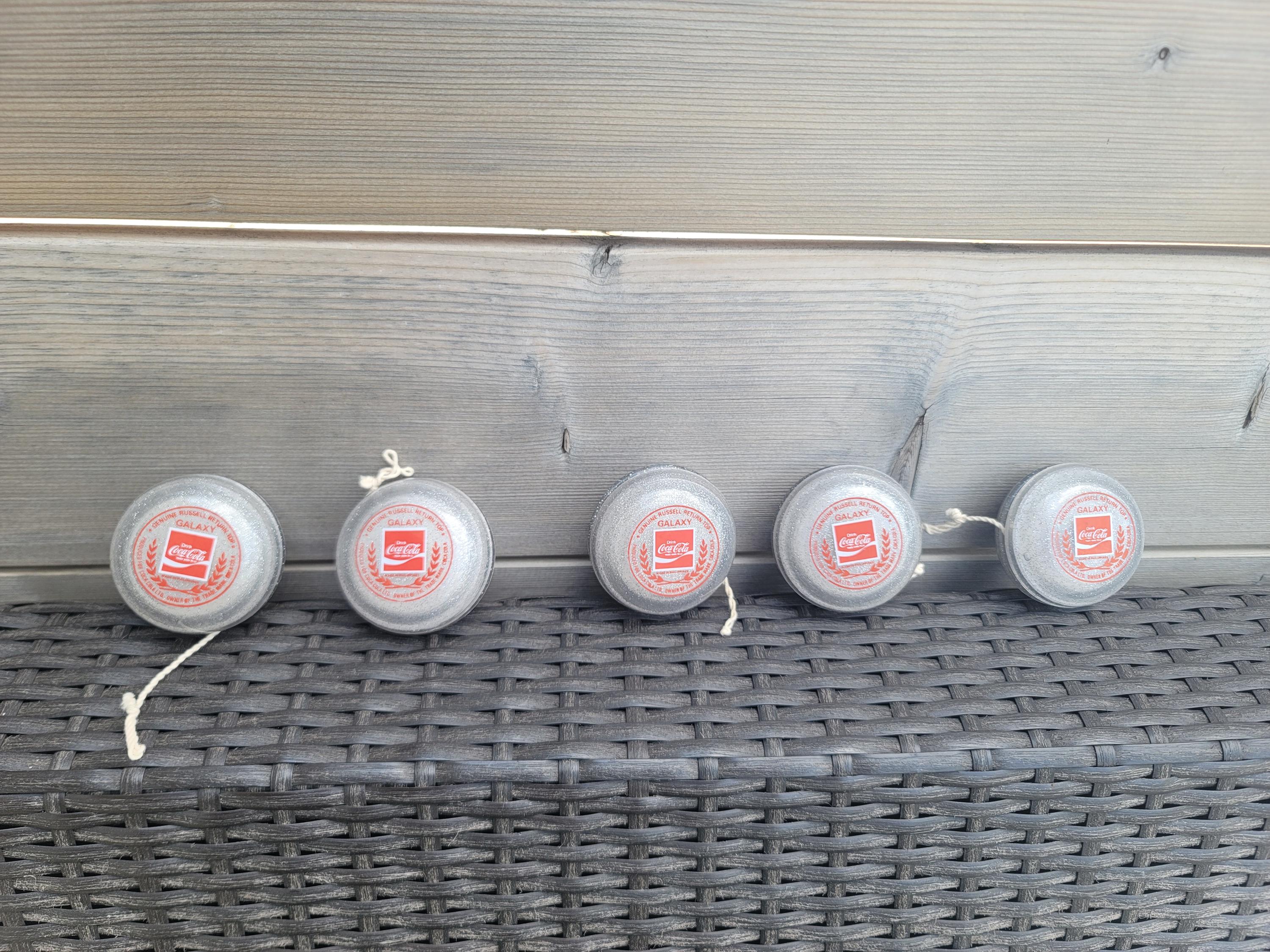 コカコーラ　ギャラクシー　ヨーヨー　GALAXY　RUSSELL　YO-YO　② Genuine 1980s Russell Return Top Galaxy Coca Cola YoYo w