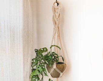 Macrame "Infinity" Plant Hanger / Gifts for her/ Houseplants / Boho / Unique Gifts / Handmade  / Wall Hanging / Eclectic / Gifts for him