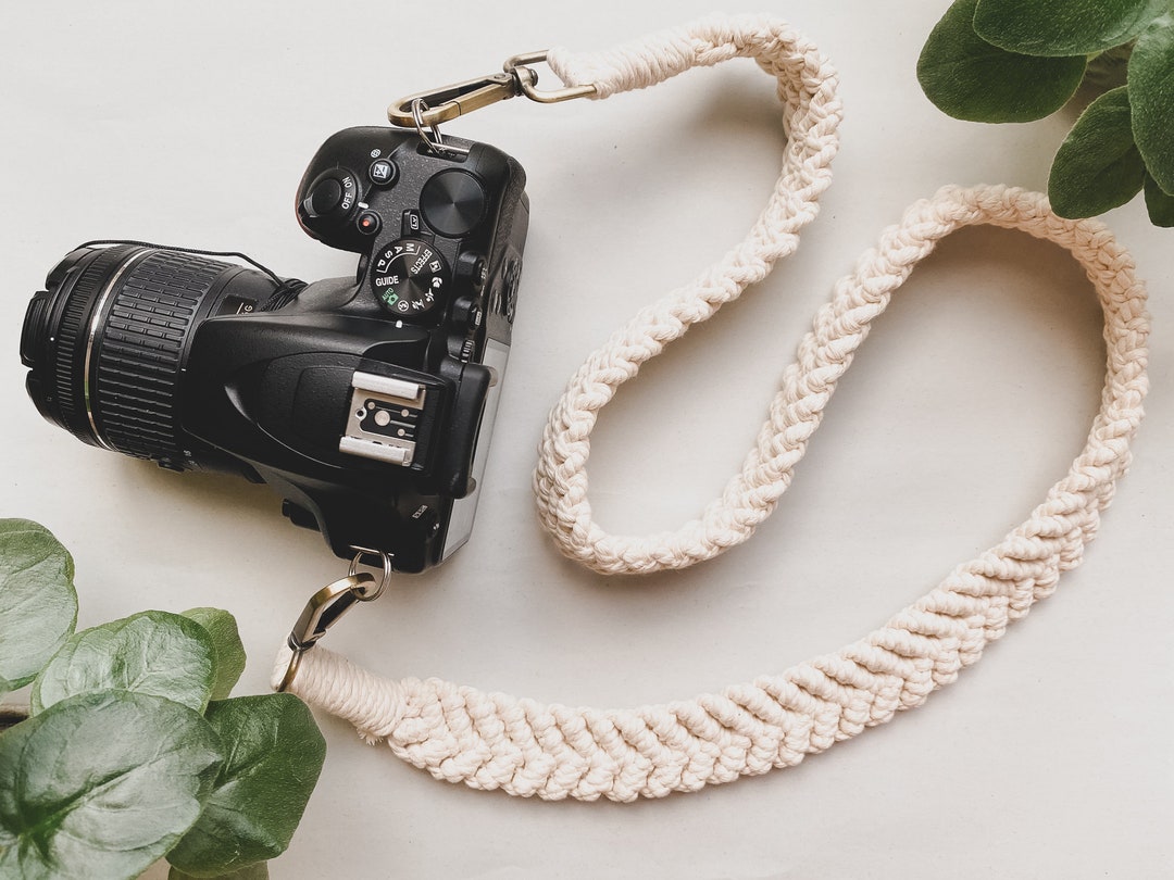 Purple Macrame Camera Strap  Travel Gifts for Her — That Knot Place