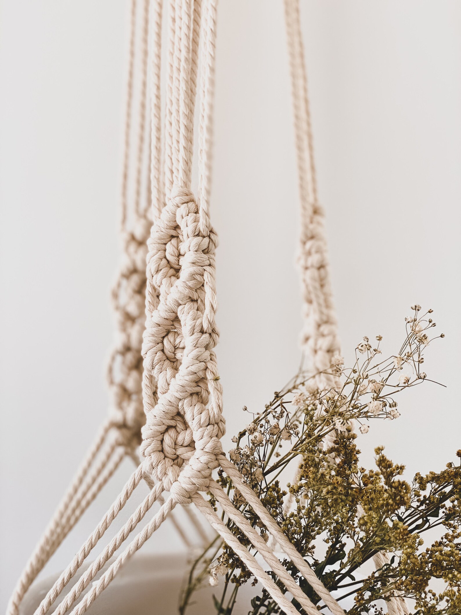 Boho Macrame Plant Hanger / Indoor Plant Hanger / Farmhouse / Etsy