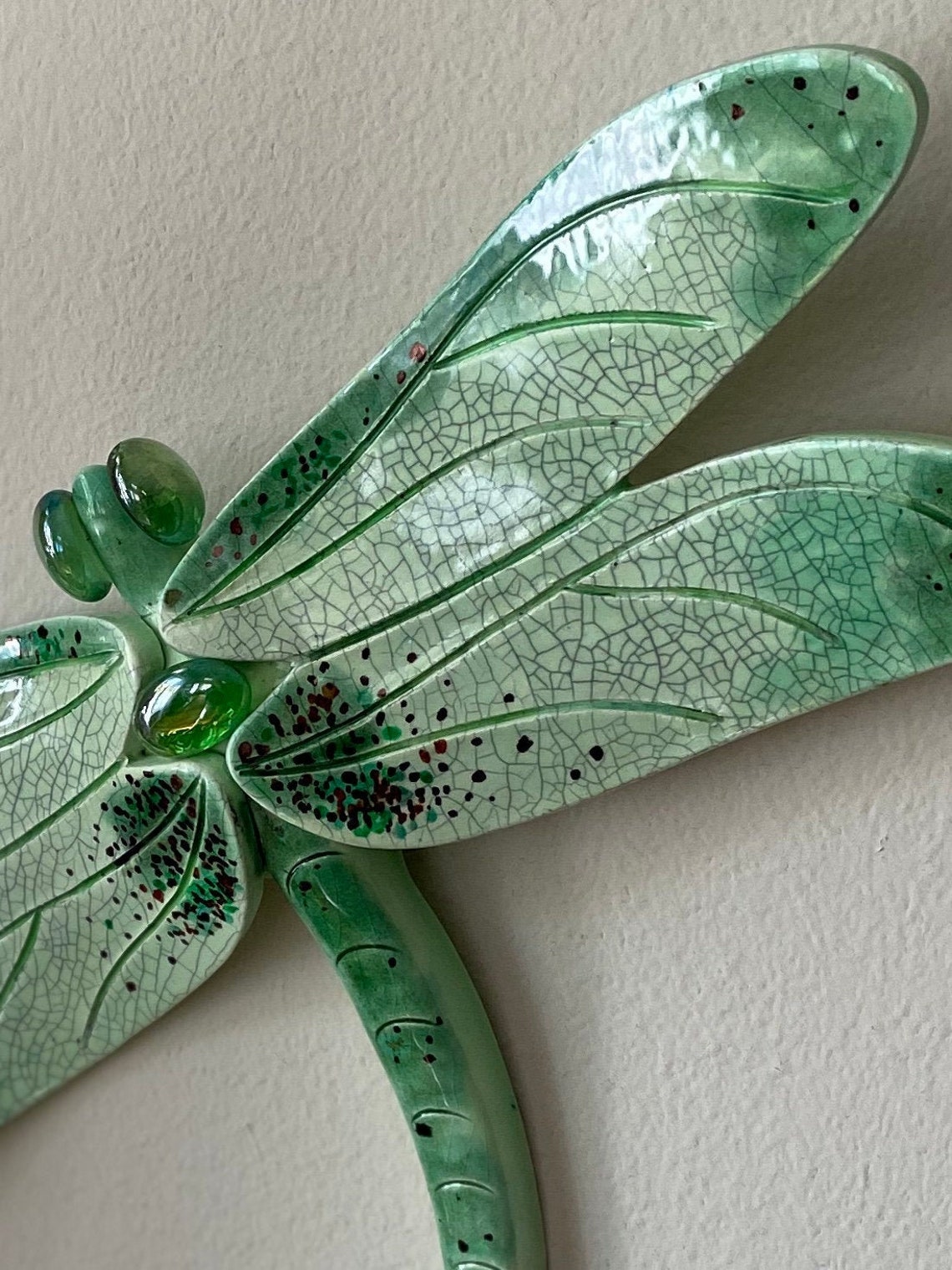 Dragonfly Wall HangingCeramic Hanging Etsy