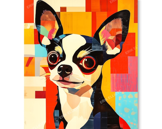 8x10 Art Print Chihuahua Modern Art