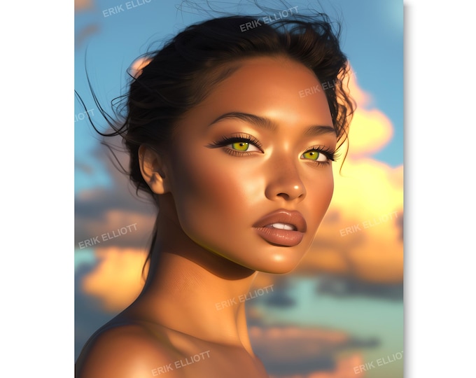 Island Girl 8X10 Photo Art Print Fantasy Girl