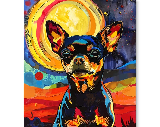 8x10 Art Print Chihuahua Modern Artwork